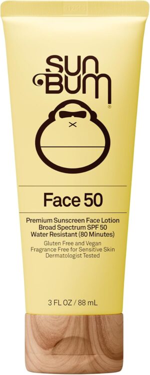 Sun Bum Original SPF 50 Sunscreen Face Lotion - Travel Size - 3 oz