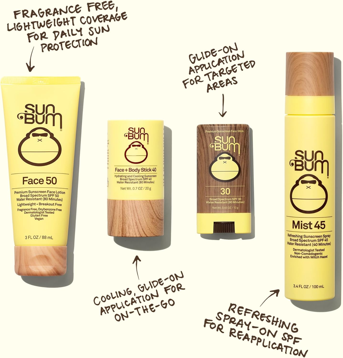 Sun Bum Original SPF 50 Sunscreen Face Lotion - Travel Size - 3 oz - Image 4