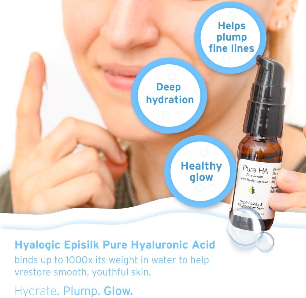 Hyalogic Episilk Pure HA Facial Serum - Face Serum with Hydrating Hyaluronic Acid - Moisturizing Skin Care to Soften & Hydrate the Skin - Non Greasy, Fragrance & Dye Free - 1oz - Image 2